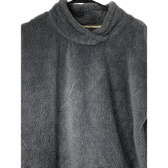 Women’s Jane and Bleecker Cozy Plush Top Size Large Gray Relaxed 5065 Boxy - Picture 2 of 8